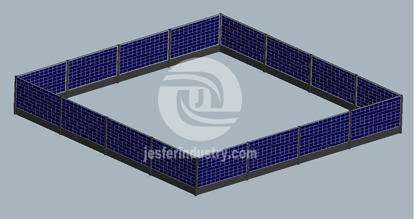 photovoltaic wall bracket for garden