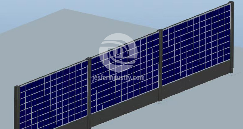 garden photovoltaic wall mount