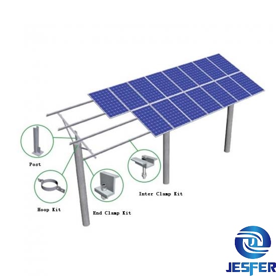 Concrete Pile High Elevation Solar PV Mounting System manufacturer ...