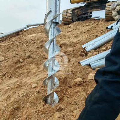 Galvanized Spiral Helical Piles Foundation for Deck Building